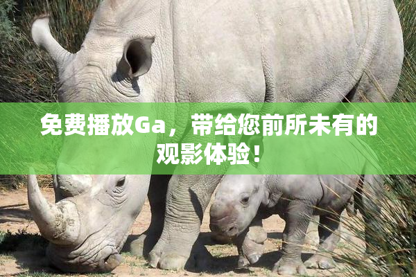 免费播放Ga，带给您前所未有的观影体验！