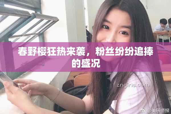 春野樱狂热来袭，粉丝纷纷追捧的盛况
