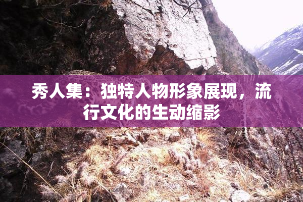 秀人集：独特人物形象展现，流行文化的生动缩影