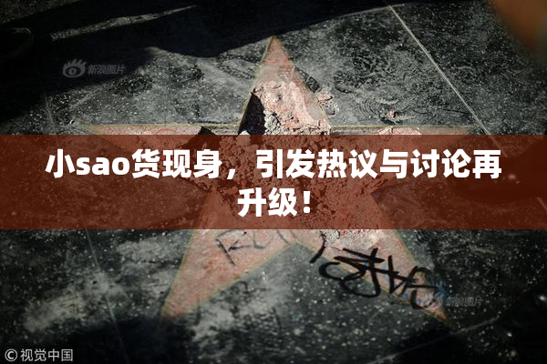小sao货现身，引发热议与讨论再升级！