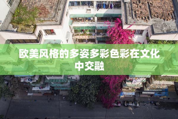 欧美风格的多姿多彩色彩在文化中交融