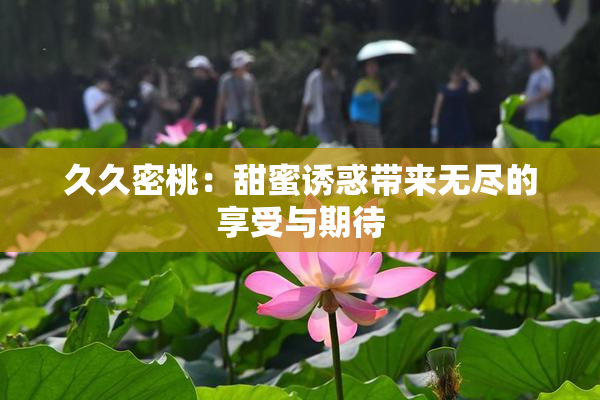 久久密桃：甜蜜诱惑带来无尽的享受与期待