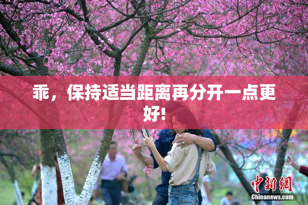 乖，保持适当距离再分开一点更好!