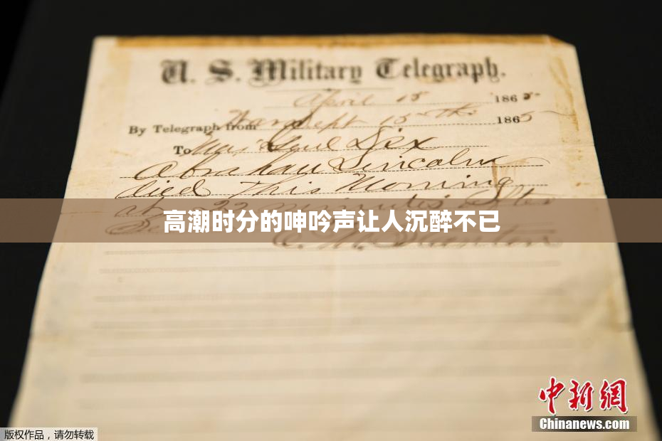 高潮时分的呻吟声让人沉醉不已