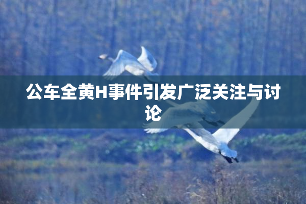 公车全黄H事件引发广泛关注与讨论