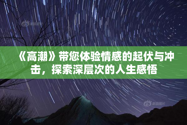 《高潮》带您体验情感的起伏与冲击，探索深层次的人生感悟