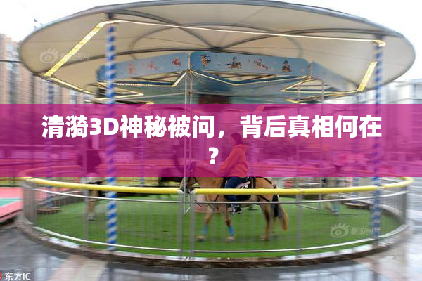 清漪3D神秘被问，背后真相何在？