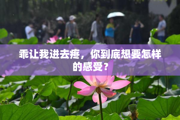 乖让我进去疼，你到底想要怎样的感受？