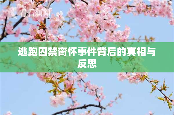 逃跑囚禁脔怀事件背后的真相与反思