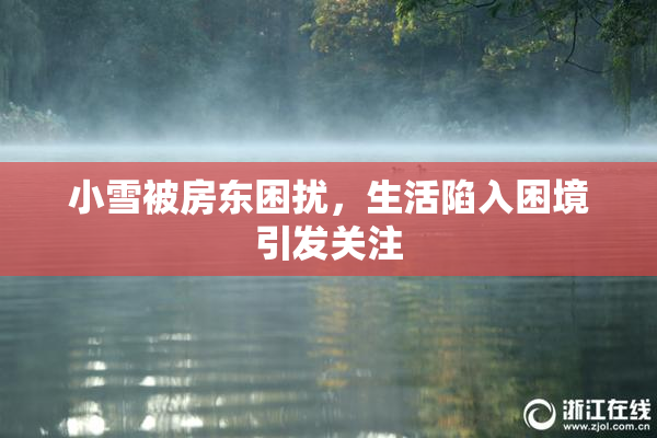 小雪被房东困扰，生活陷入困境引发关注