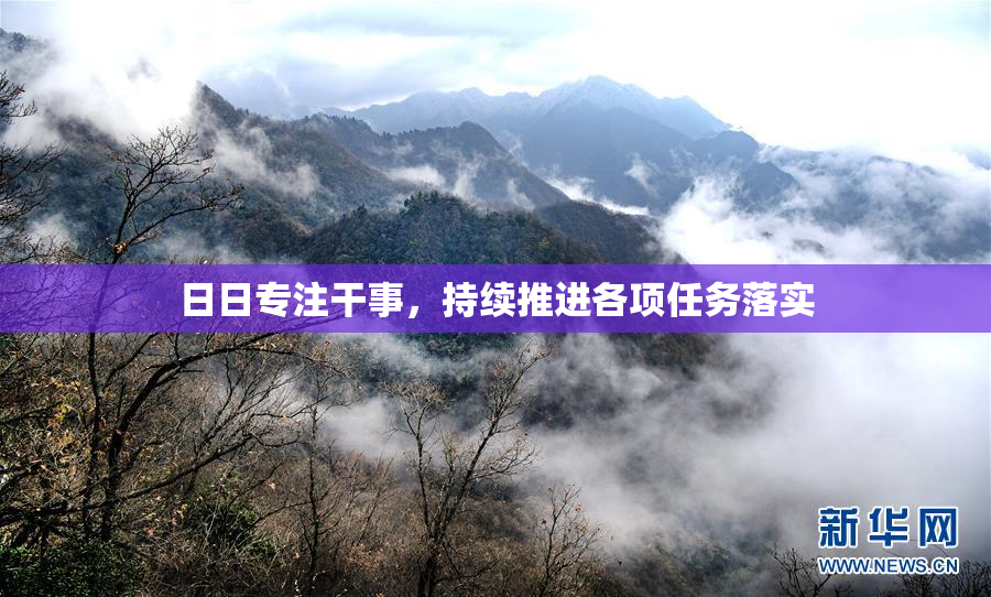 日日专注干事，持续推进各项任务落实