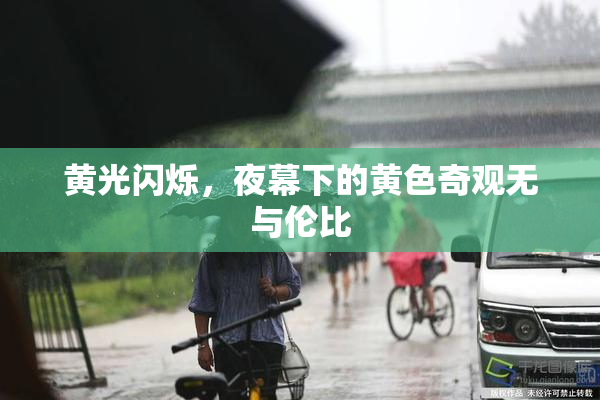黄光闪烁，夜幕下的黄色奇观无与伦比