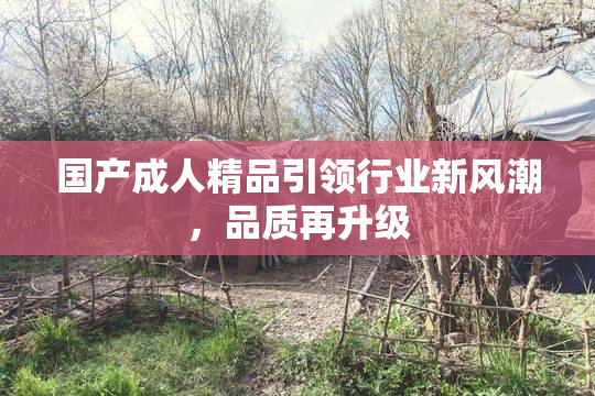 国产成人精品引领行业新风潮，品质再升级