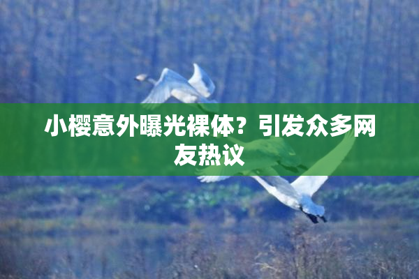 小樱意外曝光裸体？引发众多网友热议