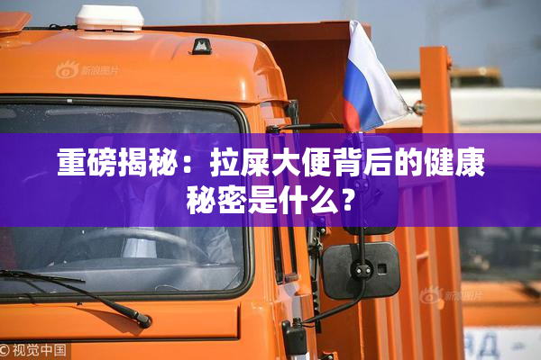 重磅揭秘：拉屎大便背后的健康秘密是什么？