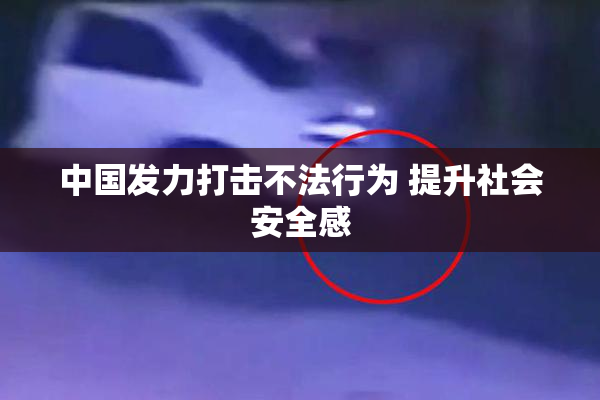 中国发力打击不法行为 提升社会安全感