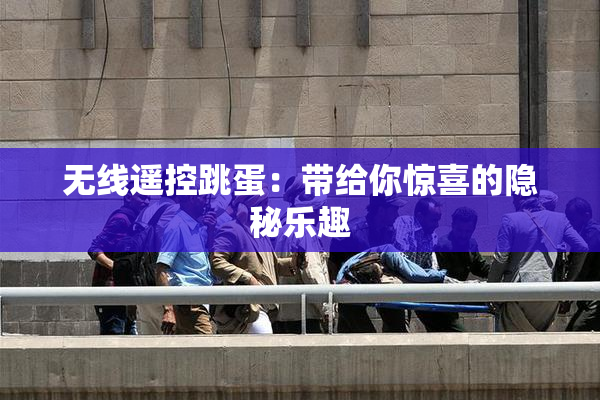 无线遥控跳蛋：带给你惊喜的隐秘乐趣