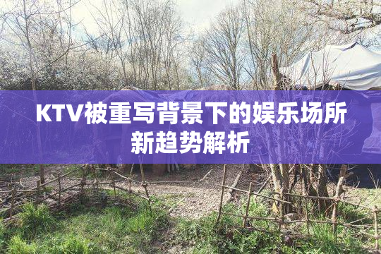 KTV被重写背景下的娱乐场所新趋势解析