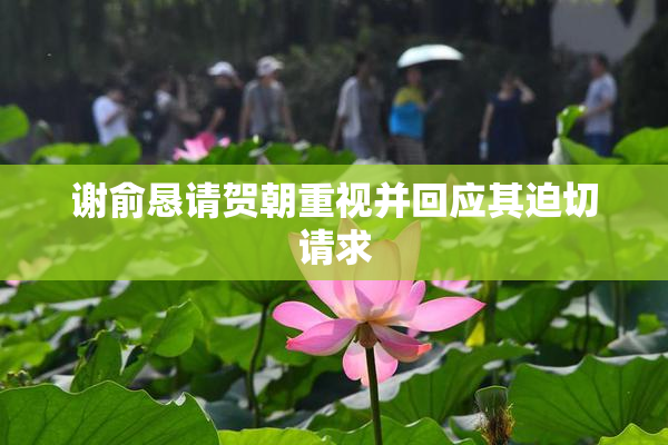 谢俞恳请贺朝重视并回应其迫切请求