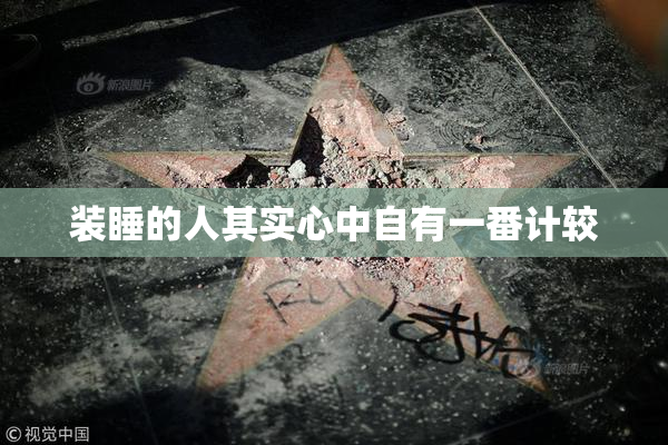 装睡的人其实心中自有一番计较