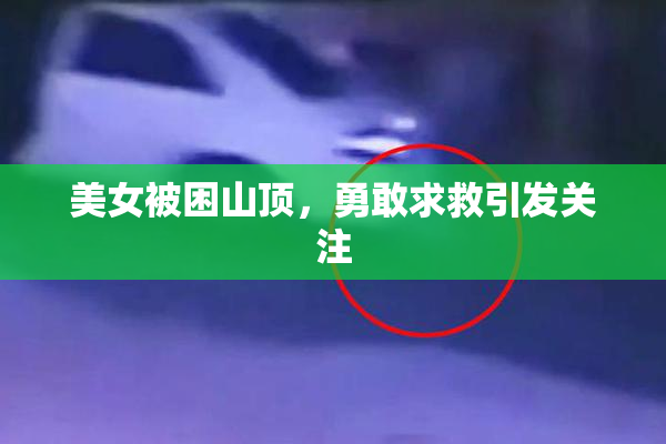 美女被困山顶，勇敢求救引发关注