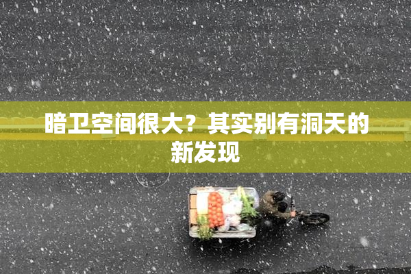 暗卫空间很大？其实别有洞天的新发现