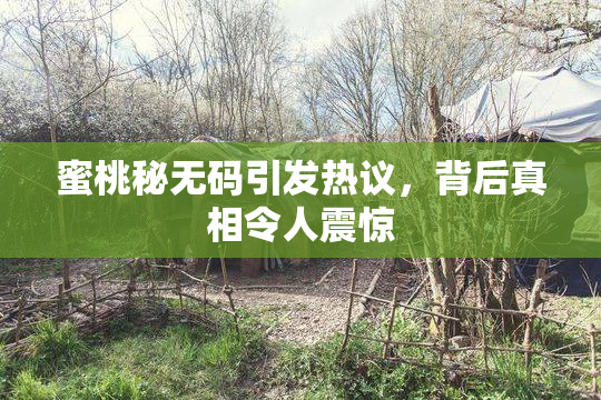 蜜桃秘无码引发热议，背后真相令人震惊