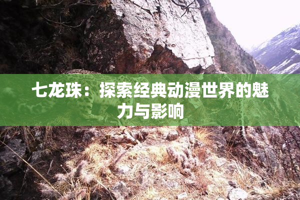 七龙珠：探索经典动漫世界的魅力与影响