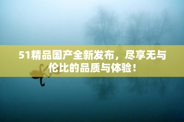 51精品国产全新发布，尽享无与伦比的品质与体验！