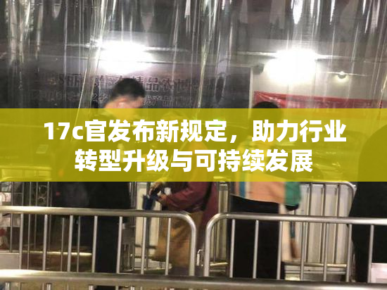 17c官发布新规定，助力行业转型升级与可持续发展
