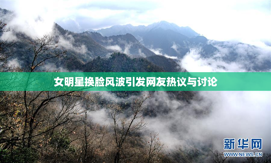 女明星换脸风波引发网友热议与讨论