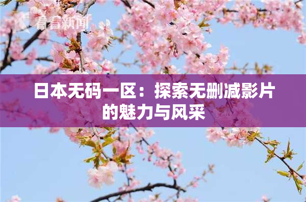 日本无码一区：探索无删减影片的魅力与风采