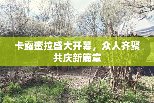 卡露蜜拉盛大开幕，众人齐聚共庆新篇章