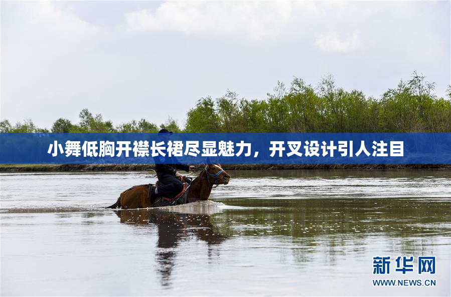 小舞低胸开襟长裙尽显魅力，开叉设计引人注目