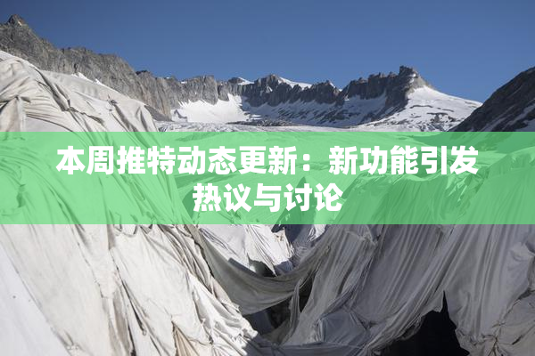 本周推特动态更新：新功能引发热议与讨论