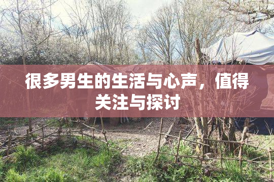 很多男生的生活与心声，值得关注与探讨