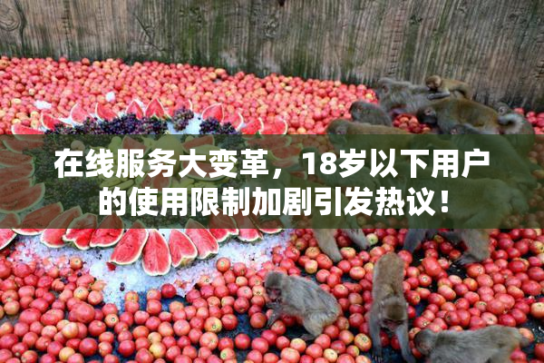 在线服务大变革，18岁以下用户的使用限制加剧引发热议！