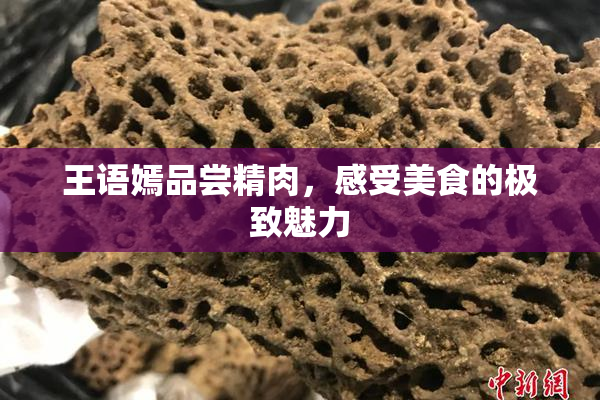 王语嫣品尝精肉，感受美食的极致魅力
