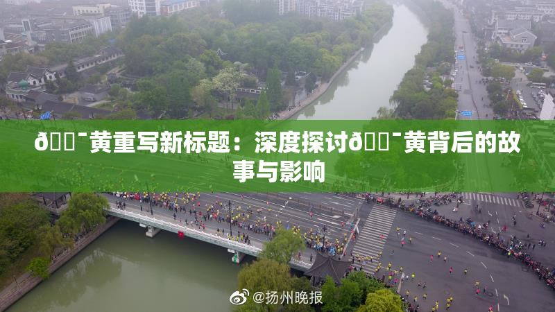 🔯黄重写新标题：深度探讨🔯黄背后的故事与影响