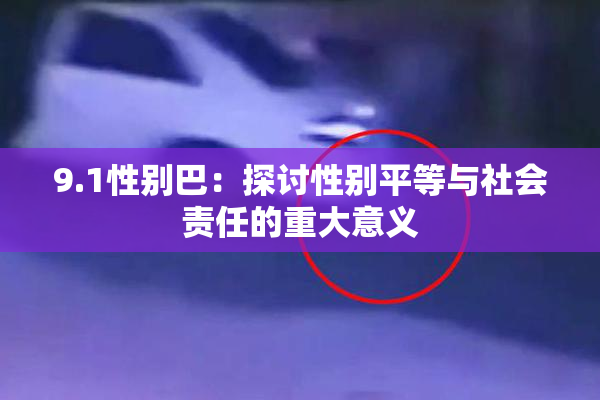 9.1性别巴：探讨性别平等与社会责任的重大意义