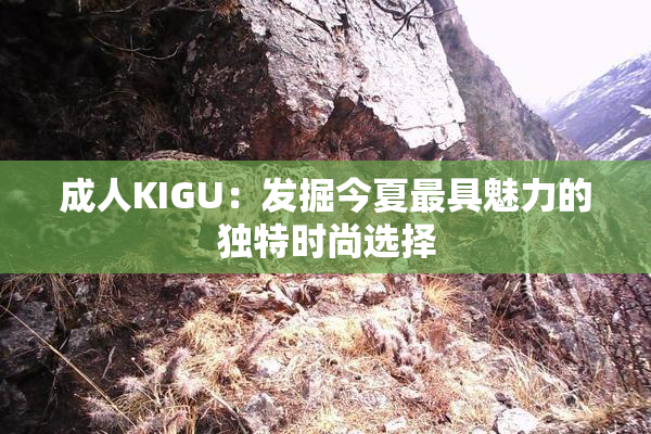 成人KIGU：发掘今夏最具魅力的独特时尚选择