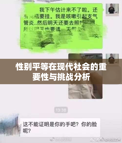 性别平等在现代社会的重要性与挑战分析