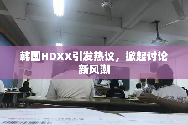 韩国HDXX引发热议，掀起讨论新风潮