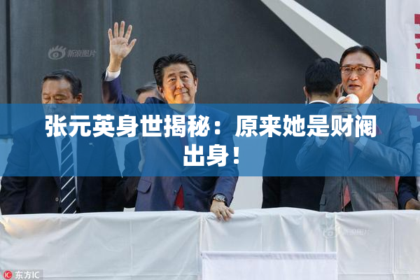 张元英身世揭秘：原来她是财阀出身！