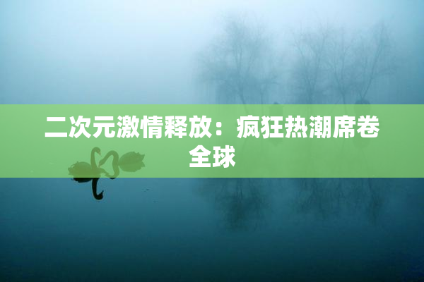 二次元激情释放：疯狂热潮席卷全球