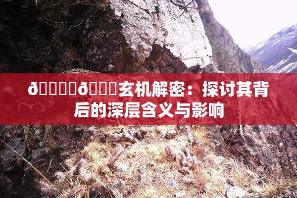 🔞‌🍌玄机解密：探讨其背后的深层含义与影响