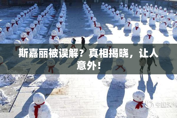 斯嘉丽被误解？真相揭晓，让人意外！