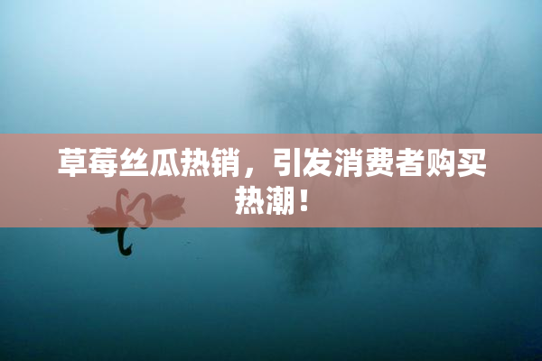 草莓丝瓜热销，引发消费者购买热潮！