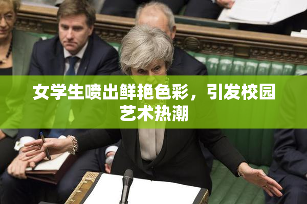 女学生喷出鲜艳色彩，引发校园艺术热潮
