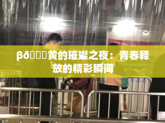β🔞黄的璀璨之夜：青春释放的精彩瞬间
